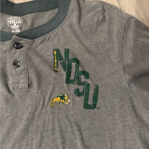 NDSU Gray Henley T-Shirt - Picture 2 of 3
